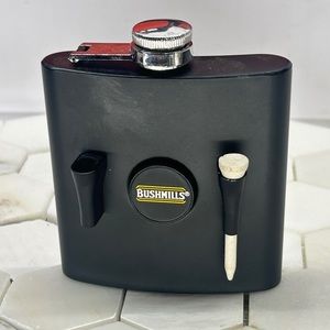 Flask Golf Themed With Ball Marker & Tee Holders